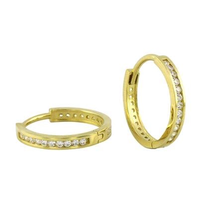 14 Ayar Altın Tasarım Küpe  -  0201110