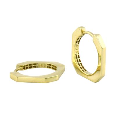 14 Ayar Altın Tasarım Küpe  -  0201111