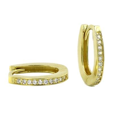 14 Ayar Altın Tasarım Küpe  -  0201115