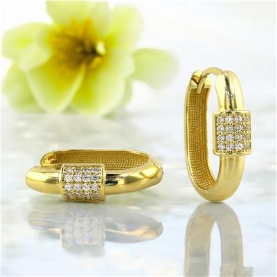 14 Ayar Altın Tasarım Küpe  -  0201122