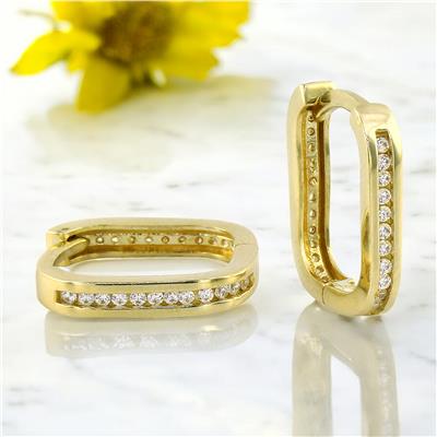 14 Ayar Altın Tasarım Küpe  -  0201134