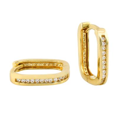 14 Ayar Altın Tasarım Küpe  -  0201134