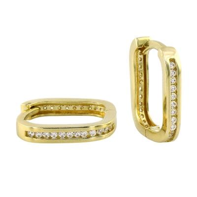 14 Ayar Altın Tasarım Küpe  -  0201134