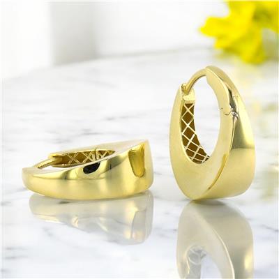 14 Ayar Altın Tasarım Küpe  -  0201138