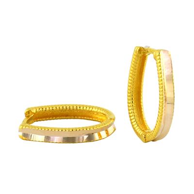 14 Ayar Altın Tasarım Küpe  -  0201144