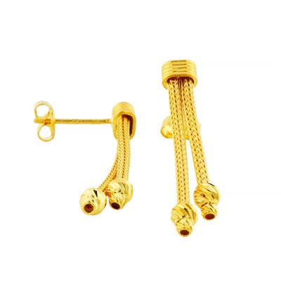 14 Ayar Altın Tasarım Küpe  -  0202394