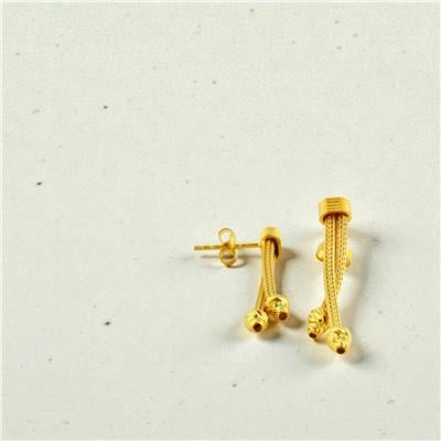 14 Ayar Altın Tasarım Küpe  -  0202397