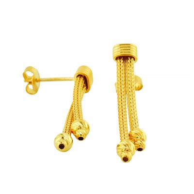 14 Ayar Altın Tasarım Küpe  -  0202400