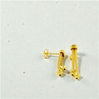 14 Ayar Altın Tasarım Küpe  -  0202403