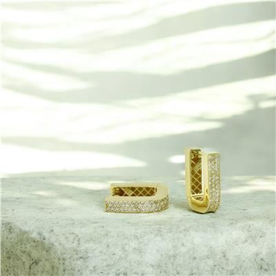 14 Ayar Altın Tasarım Küpe  -  0202582