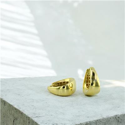 14 Ayar Altın Tasarım Küpe  -  0202583