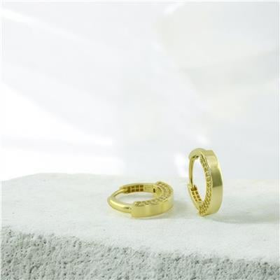 14 Ayar Altın Tasarım Küpe  -  0202584