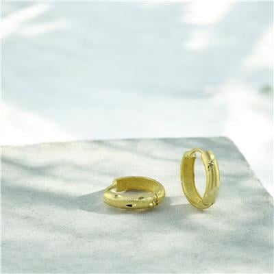 14 Ayar Altın Tasarım Küpe  -  0202588