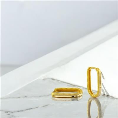 14 Ayar Altın Tasarım Küpe  -  0202694