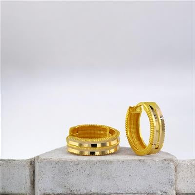 14 Ayar Altın Tasarım Küpe  -  0202703