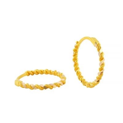 14 Ayar Altın Tasarım Küpe  -  0202704