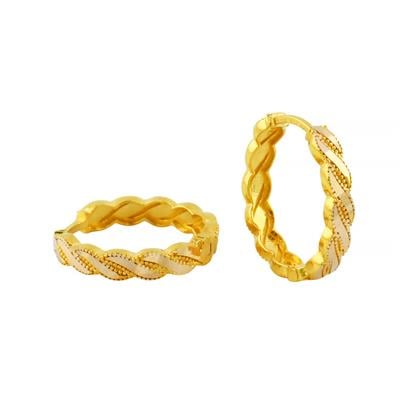 14 Ayar Altın Tasarım Küpe  -  0202709