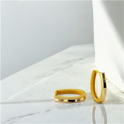 14 Ayar Altın Tasarım Küpe  -  0202710