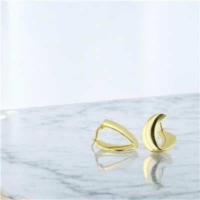 14 Ayar Altın Tasarım Küpe  -  0203349