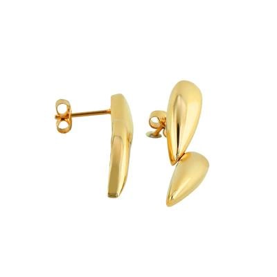 14 Ayar Altın Tasarım Küpe  -  0203375