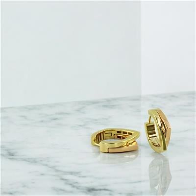 14 Ayar Altın Tasarım Küpe  -  0203382