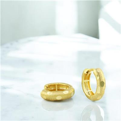 14 Ayar Altın Tasarım Küpe  -  0204008