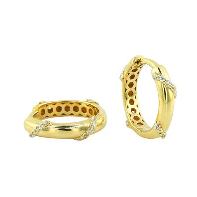 14 Ayar Altın Tasarım Küpe  -  0204010