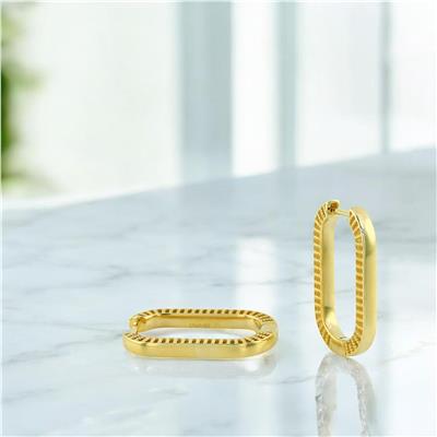 14 Ayar Altın Tasarım Küpe  -  0204339