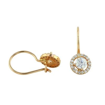 14 Ayar Altın Tasarım Küpe  -  0204374