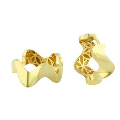 14 Ayar Altın Tasarım Küpe  -  0204628