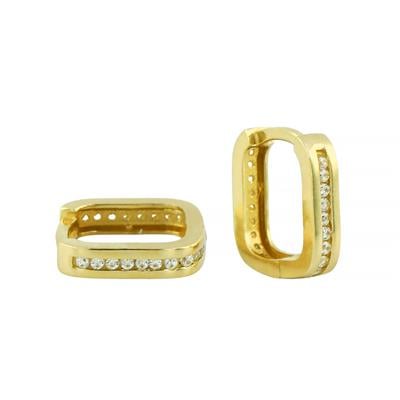 14 Ayar Altın Tasarım Küpe  -  0205124