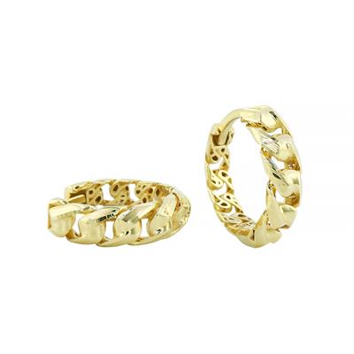 14 Ayar Altın Tasarım Küpe  -  0205245