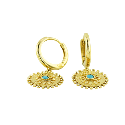 14 Ayar Altın Tasarım Küpe  -  0205441