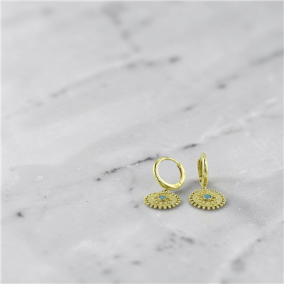 14 Ayar Altın Tasarım Küpe  -  0205441