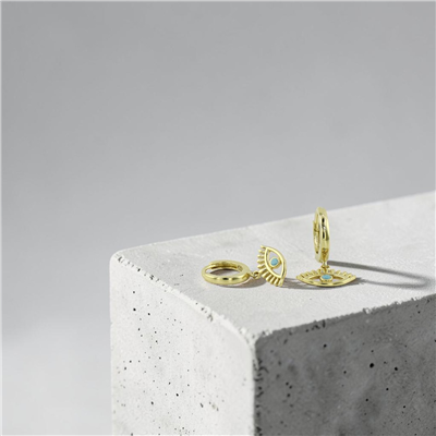 14 Ayar Altın Tasarım Küpe  -  0205448