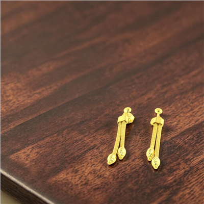 14 Ayar Altın Tasarım Küpe  -  0207311