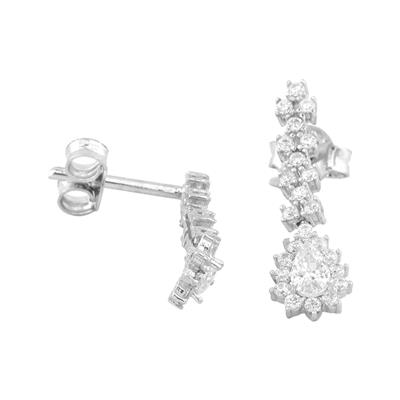 14 Ayar Altın Tasarım Küpe  -  F001782