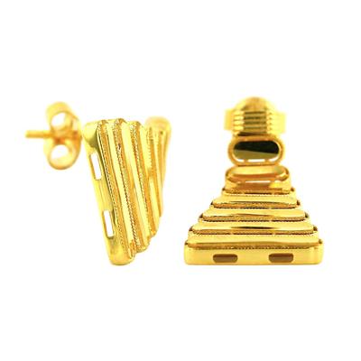 14 Ayar Altın Tasarım Küpe  -  F005653