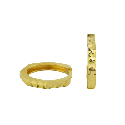 14 Ayar Altın Tasarım Küpe  -  F006427