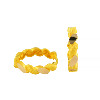 14 Ayar Altın Tasarım Küpe  -  F006560