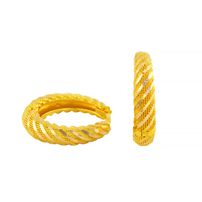14 Ayar Altın Tasarım Küpe  -  F006568