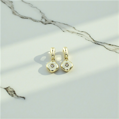 14 Ayar Altın Tasarım Küpe  -  K205931