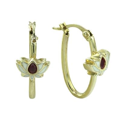 14 Ayar Altın Tasarım Küpe  -  K219298