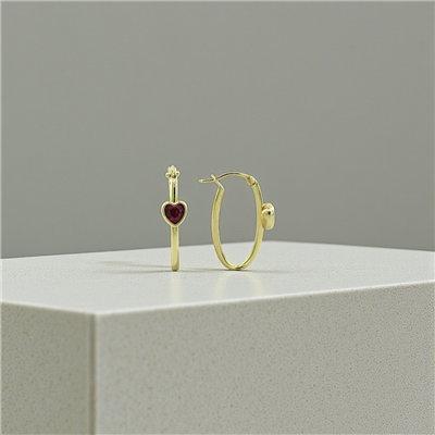 14 Ayar Altın Tasarım Küpe  -  K219299