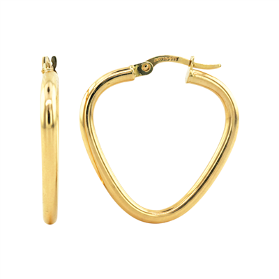 14 Ayar Altın Tasarım Küpe  -  K222491