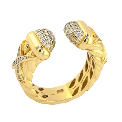 14 Ayar Altın Tasarım Yüzük  -  0180644