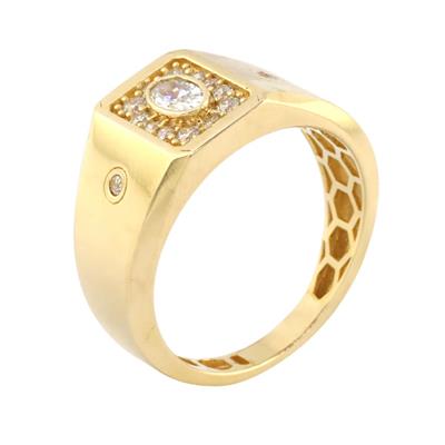 14 Ayar Altın Tasarım Yüzük  -  0188552