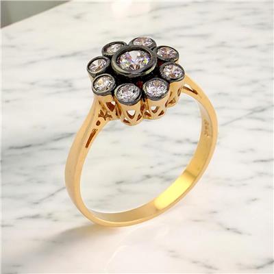 14 Ayar Altın Tasarım Yüzük  -  0190843