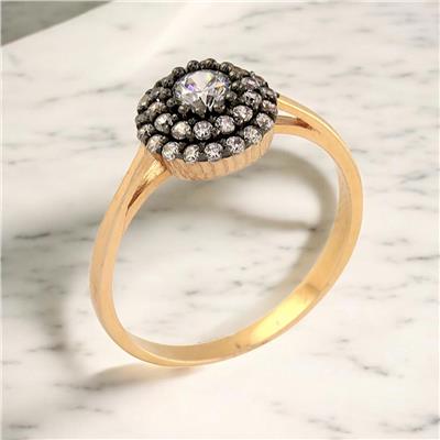 14 Ayar Altın Tasarım Yüzük  -  0190846