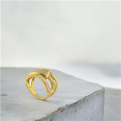 14 Ayar Altın Tasarım Yüzük  -  0192607